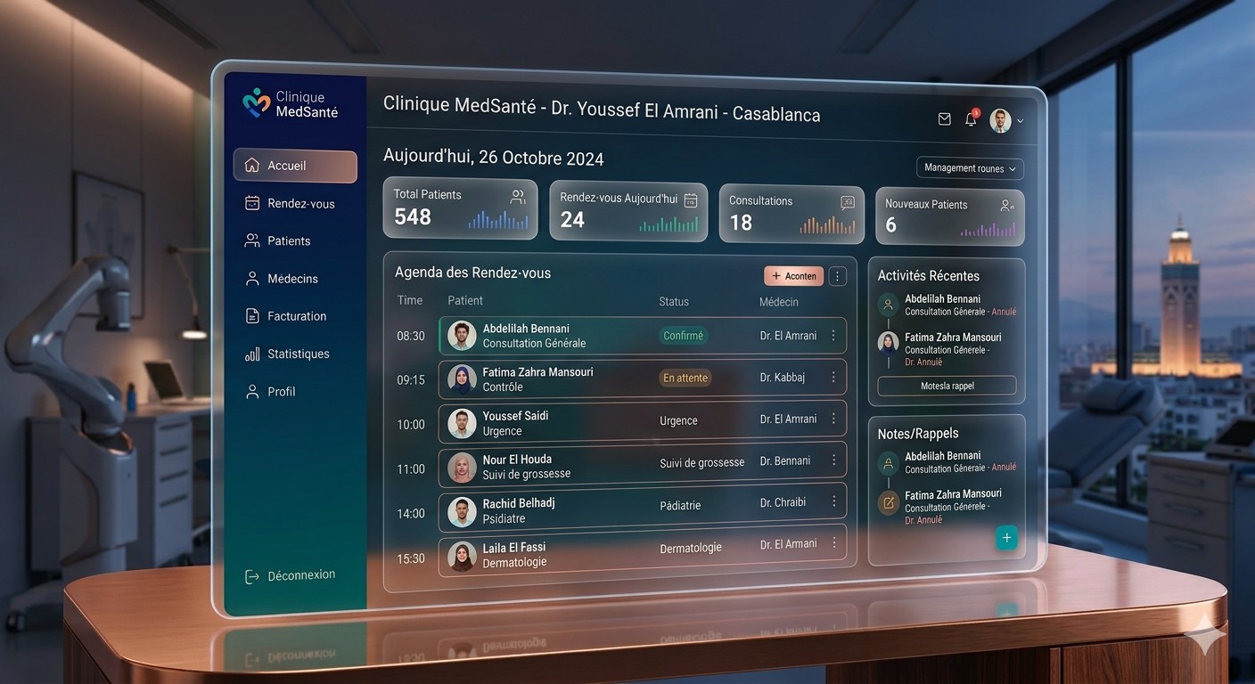 نظام إدارة العيادة